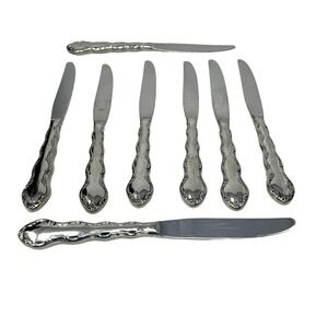 Reed & Barton Summertime Dinner Knives Flatware Set of 8 Stainless Silverware